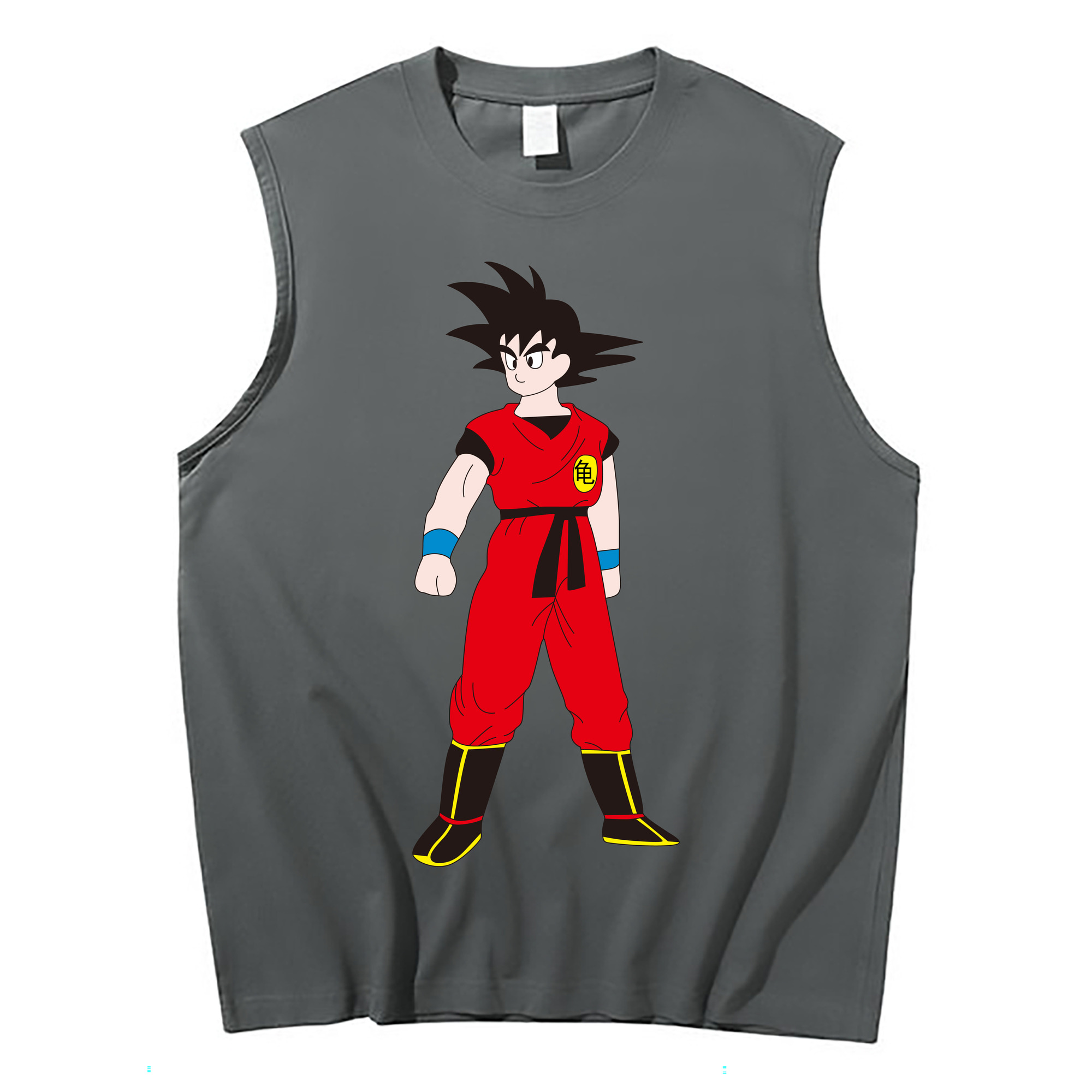 （画像用） ドラゴンボール 孫悟空（そん ごくう）Son Goku カカロット DRAGON BALL Kakarotto コットン100％タンクトップ（フロントプリント）